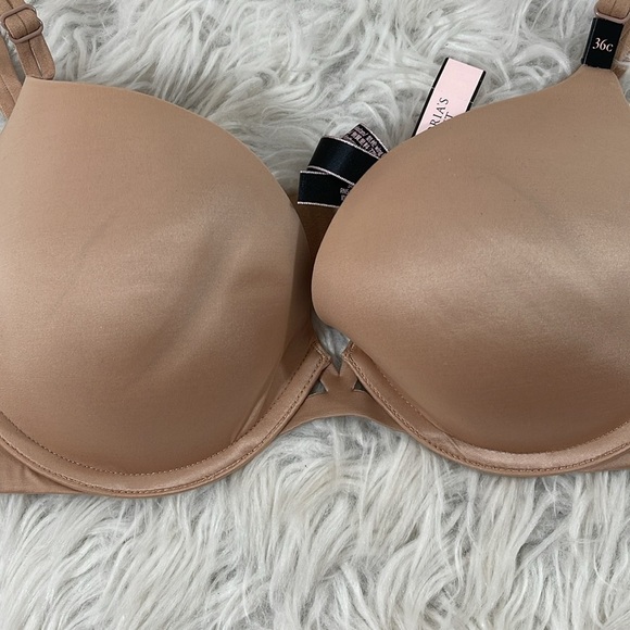 VICTORIA’S SECRET VERY SEXY CLEAVAGE PUSH UP BRA NUDE SIZE 36C NEW - Picture 4 of 9